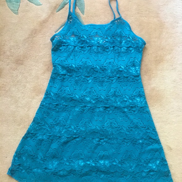 Vintage La Vie En Rose Lace Slip Dress Large👗 🌹 - Picture 2 of 5